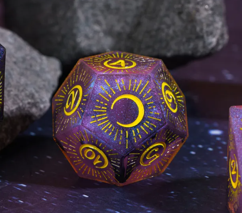 Sharp Edge Glitter Swirl (Rising Moon)