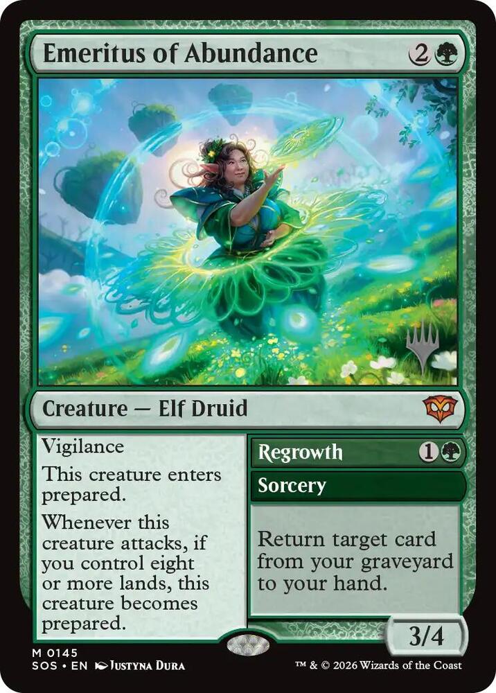 Emeritus of Abundance | Promo Pack: Secrets of Strixhaven #145