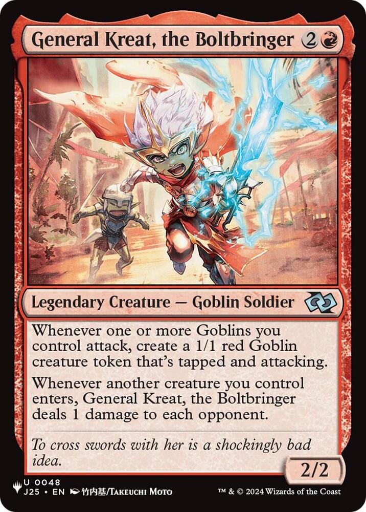 General Kreat, the Boltbringer (Anime) | The List Reprints #48