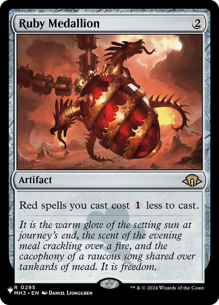 Ruby Medallion | The List Reprints #295