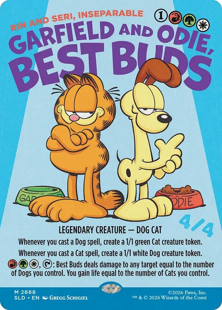 Garfield and Odie, Best Buds - Rin and Seri, Inseparable | Secret Lair Drop Series #2668