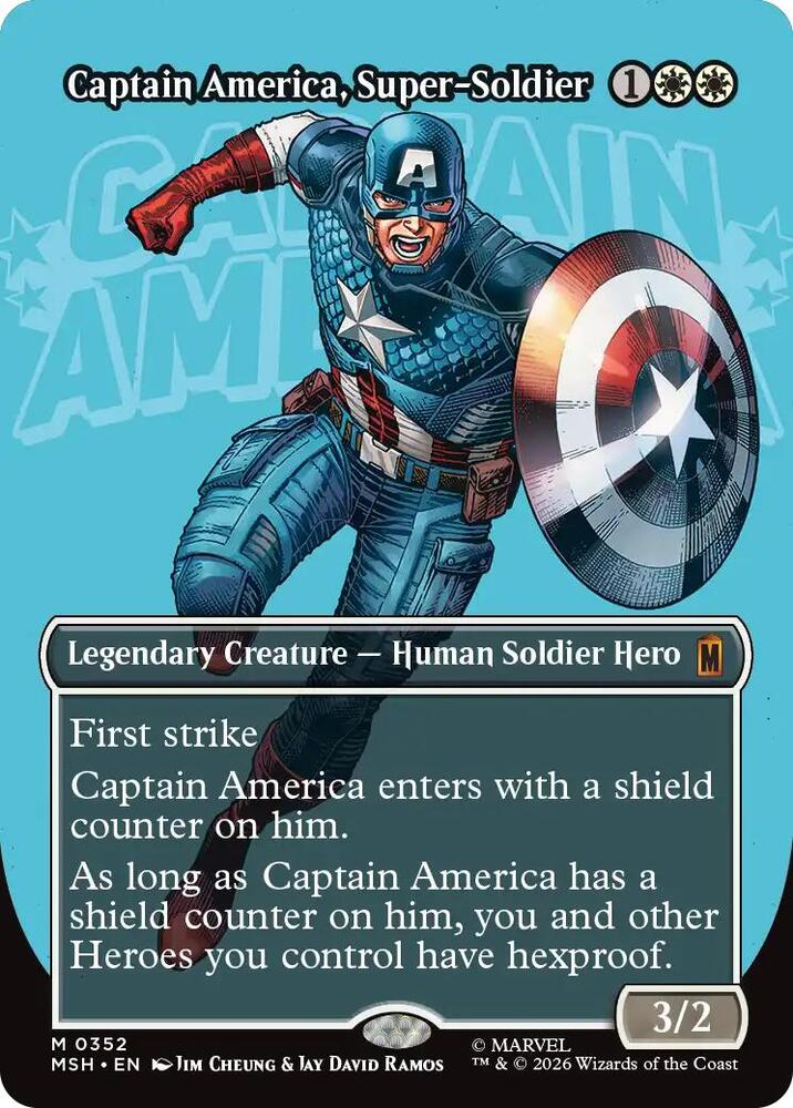 Captain America, Super-Soldier (Borderless) (0352) | Marvel Super Heroes #352