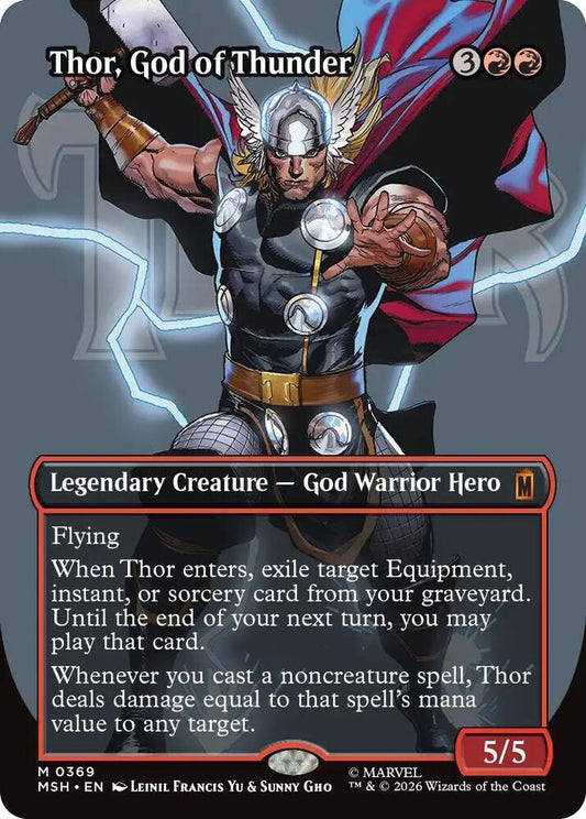 Thor, God of Thunder (Borderless) (0369) | Marvel Super Heroes #369