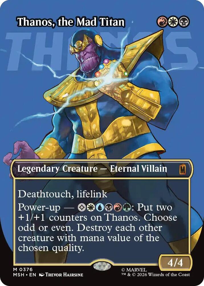 Thanos, the Mad Titan (Borderless) (0376) | Marvel Super Heroes #376