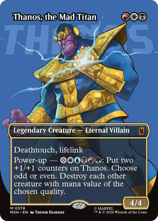 Thanos, the Mad Titan (Borderless) (0376) | Marvel Super Heroes #376