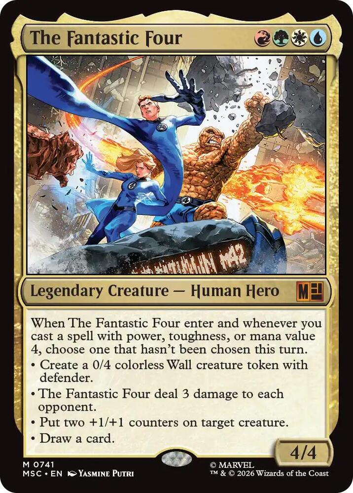 The Fantastic Four | Commander: Marvel Super Heroes #741