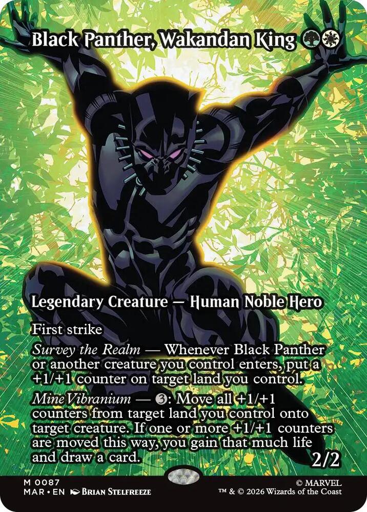 Black Panther, Wakandan King (Borderless) | Marvel Universe Eternal-Legal #87