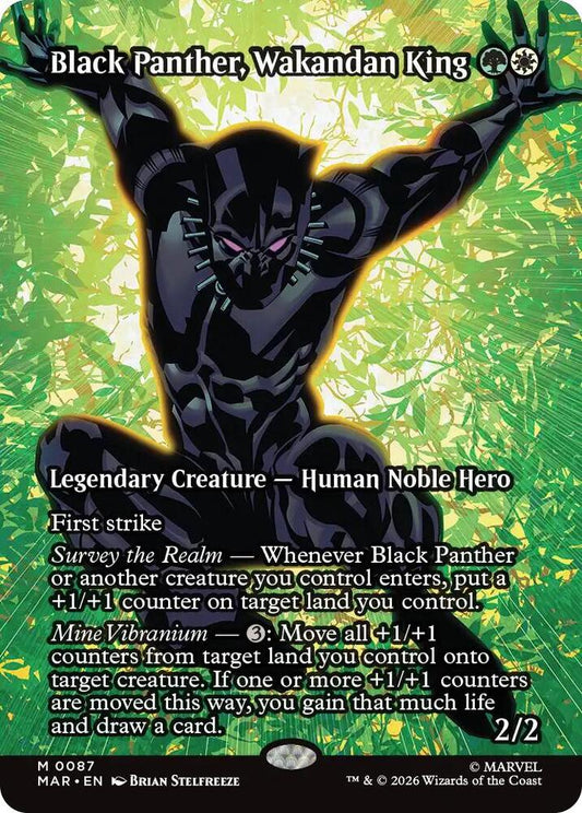 Black Panther, Wakandan King (Borderless) | Marvel Universe Eternal-Legal #87