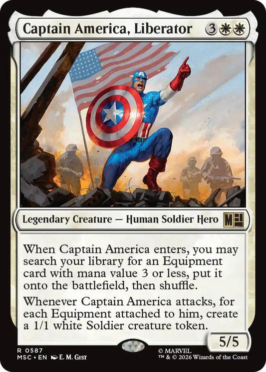 Captain America, Liberator | Commander: Marvel Super Heroes #587