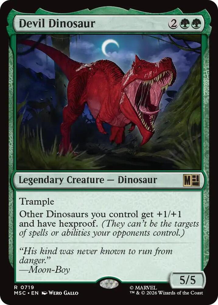 Devil Dinosaur | Commander: Marvel Super Heroes #719