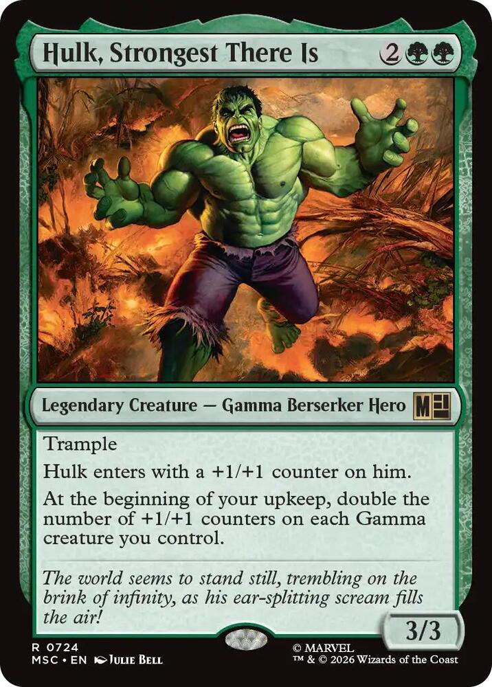 Hulk, Strongest There Is | Commander: Marvel Super Heroes #724