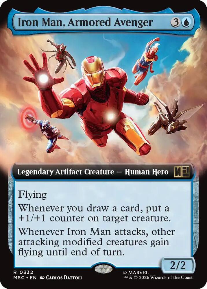 Iron Man, Armored Avenger (Extended Art) | Commander: Marvel Super Heroes #332