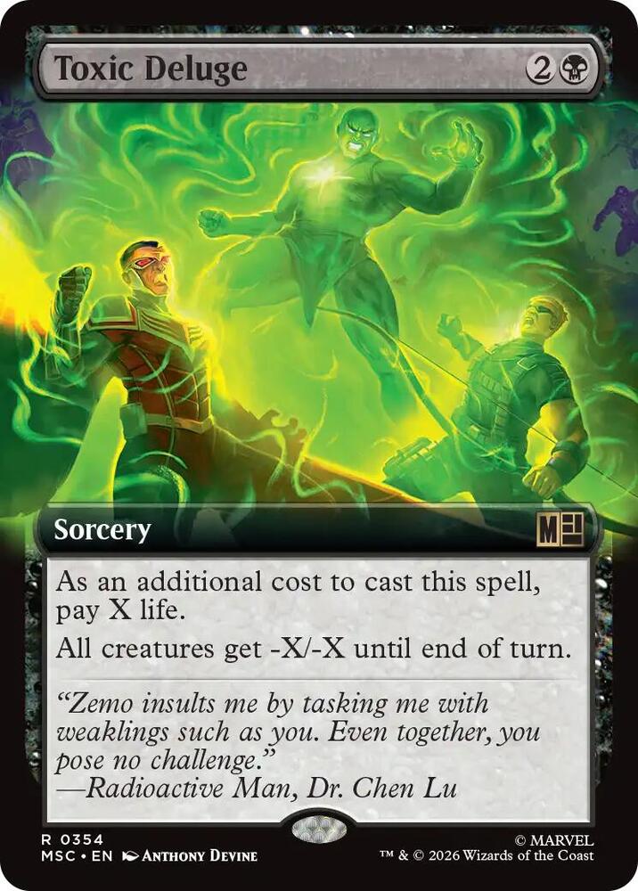 Toxic Deluge (Extended Art) | Commander: Marvel Super Heroes #354