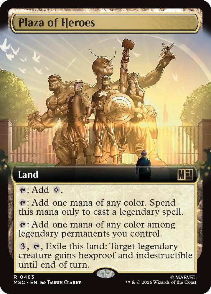 Plaza of Heroes (Extended Art) | Commander: Marvel Super Heroes #483