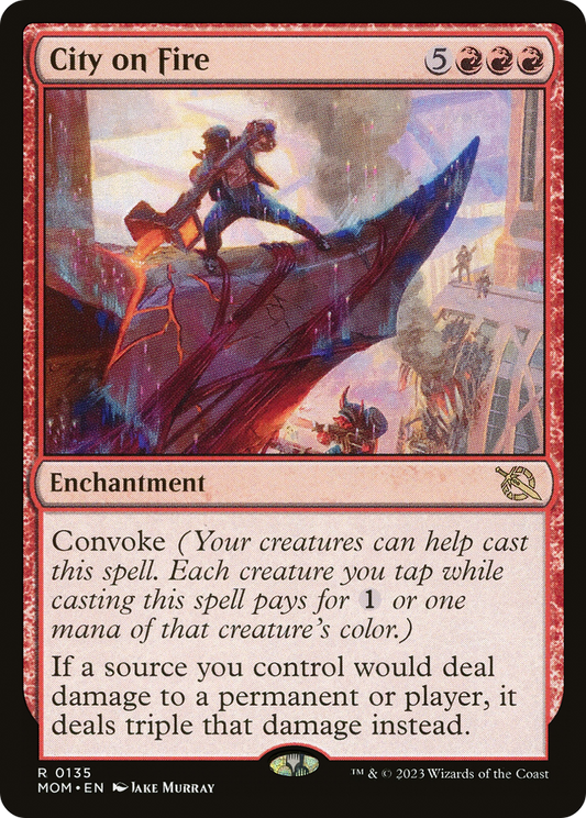 City on Fire | March of the Machine #135 [foil]