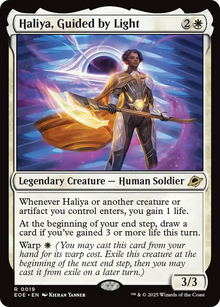 Haliya, Guided by Light | Edge of Eternities #19 [foil]