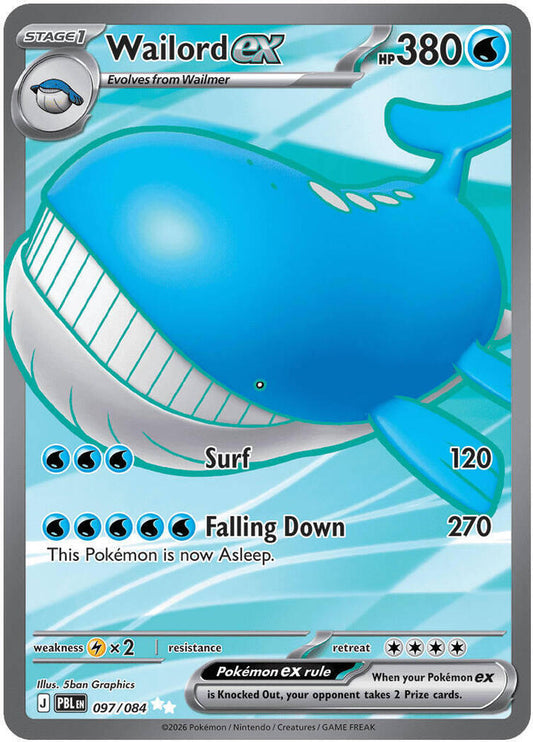 Wailord ex - 097/084 | ME05: Pitch Black #097/084