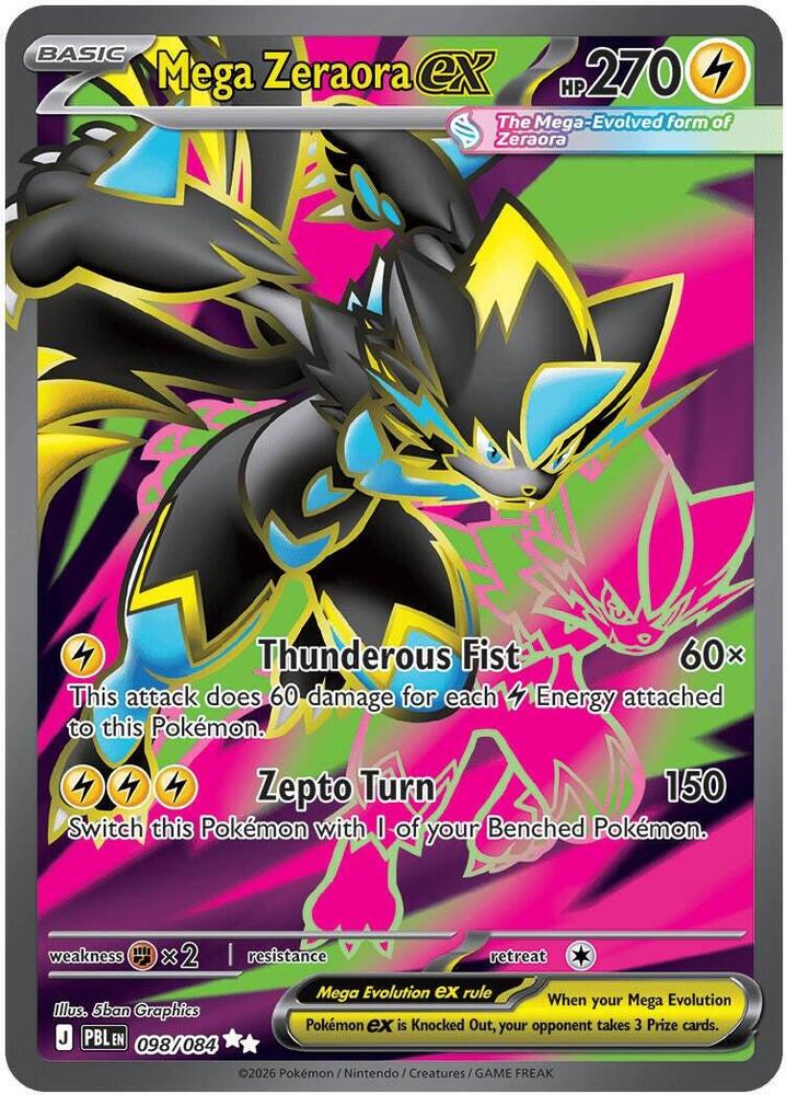 Mega Zeraora ex - 098/084 | ME05: Pitch Black #098/084