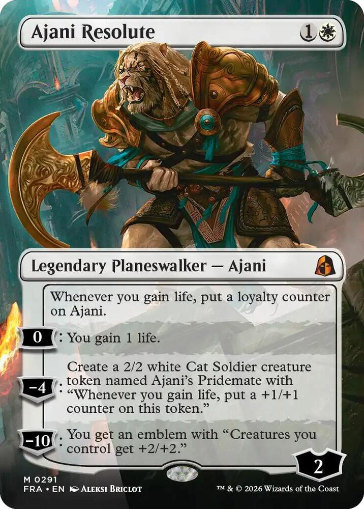 Ajani Resolute (Borderless) | Reality Fracture #291