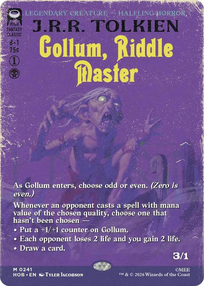 Gollum, Riddle Master (Borderless) | The Hobbit #241
