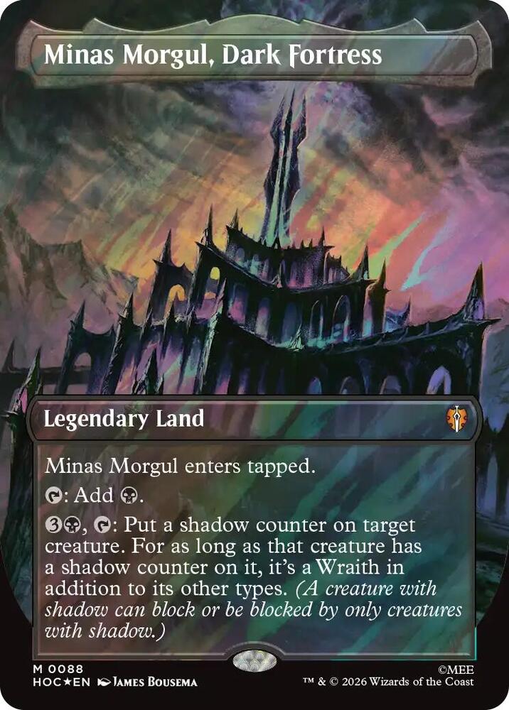 Minas Morgul, Dark Fortress (Borderless) (Surge Foil) | The Hobbit: Eternal-Legal #88