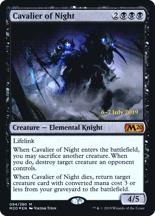 Cavalier of Night | Core Set 2020 Promos #94s [foil]