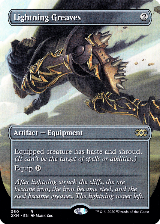 Lightning Greaves | Double Masters #360 [foil]