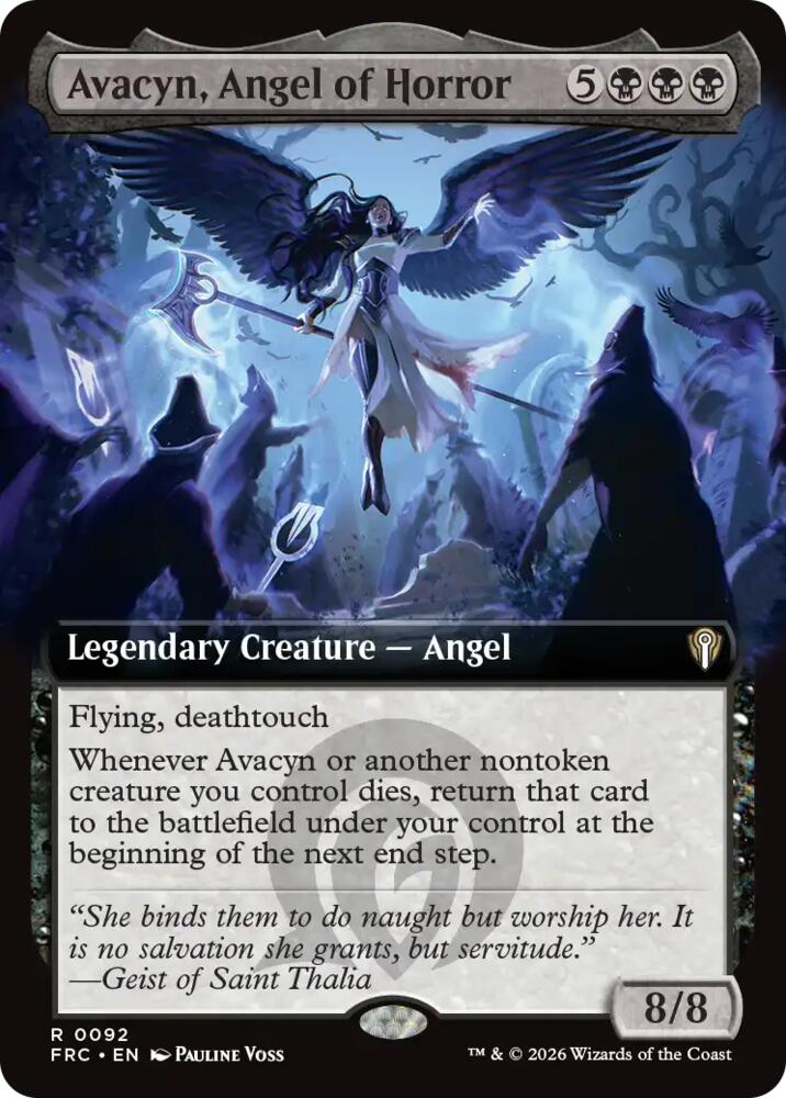 Avacyn, Angel of Horror (Extended Art) | Commander: Reality Fracture #92