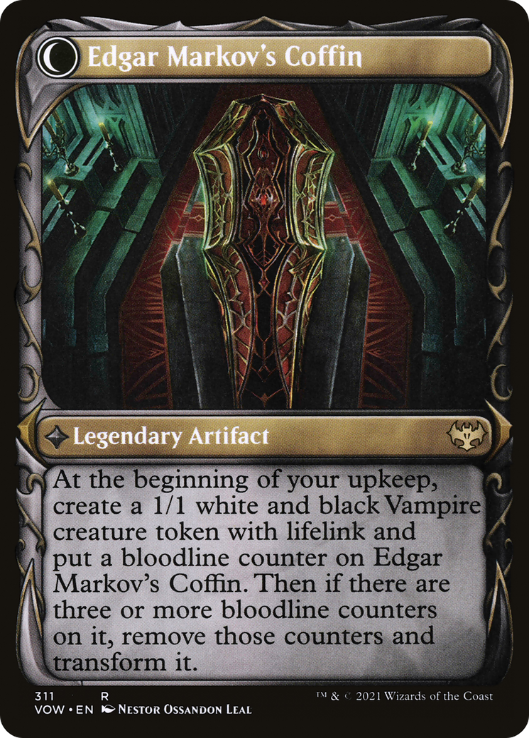 Edgar, Charmed Groom // Edgar Markov's Coffin | Innistrad: Crimson Vow #311 [foil]