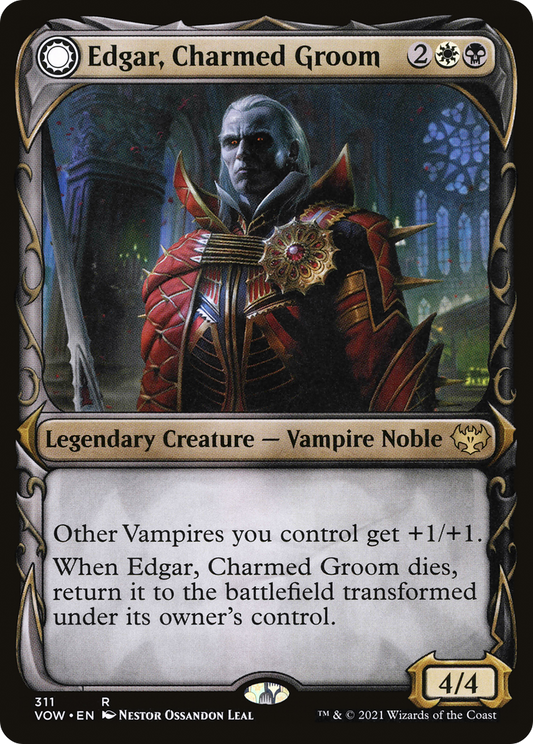 Edgar, Charmed Groom // Edgar Markov's Coffin | Innistrad: Crimson Vow #311 [foil]