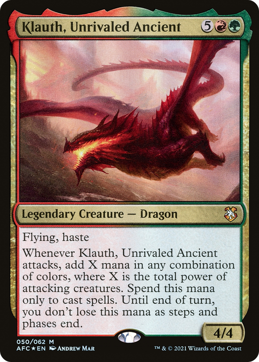 Klauth, Unrivaled Ancient | Forgotten Realms Commander #50 [foil]