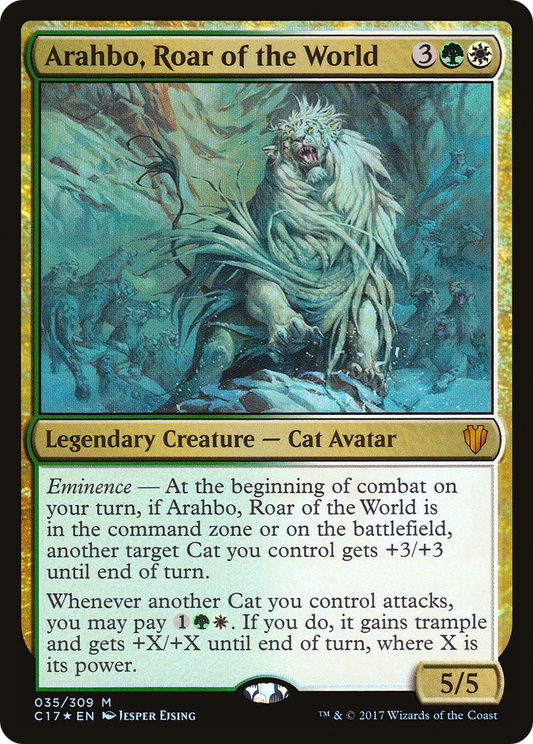 Arahbo, Roar of the World | Commander 2017 #35 [foil]