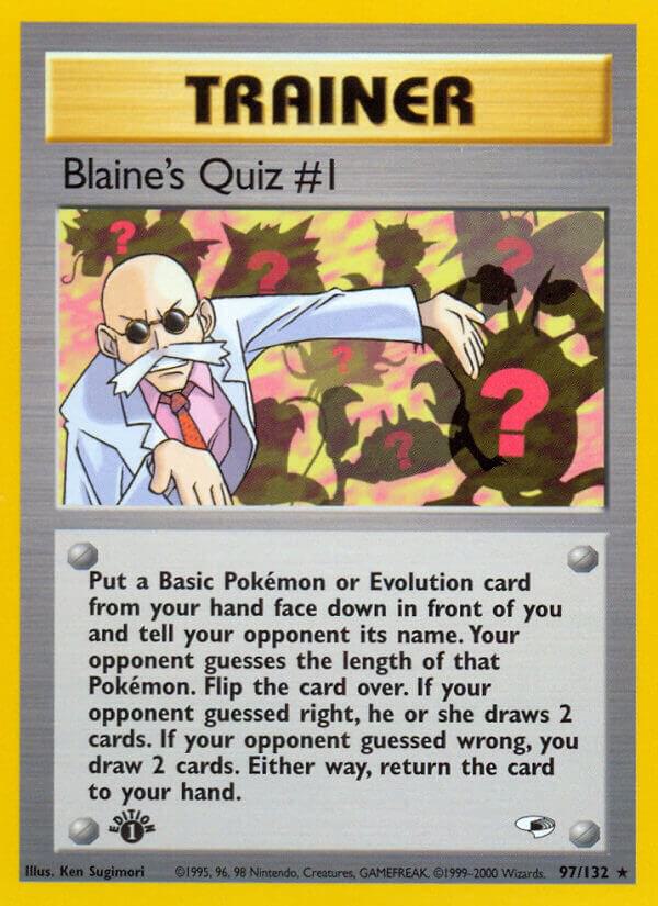 Blaine's Quiz #1 | Gym Heroes #097/132