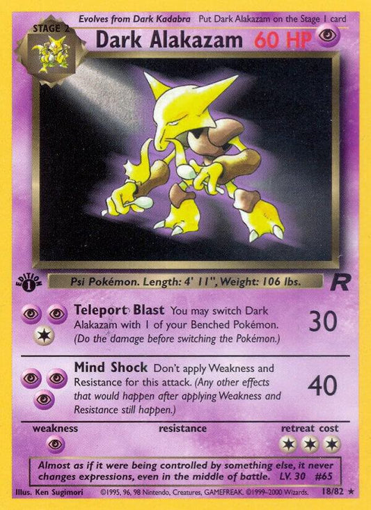 Dark Alakazam (18) | Team Rocket #18/82