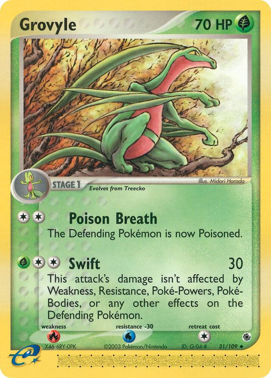 Grovyle - 31/109 | Ruby and Sapphire #31/109