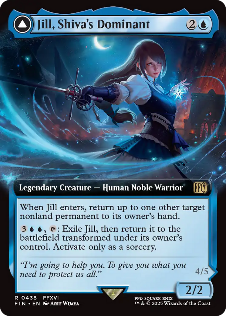 Jill, Shiva's Dominant // Shiva, Warden of Ice | Final Fantasy #438 [foil]