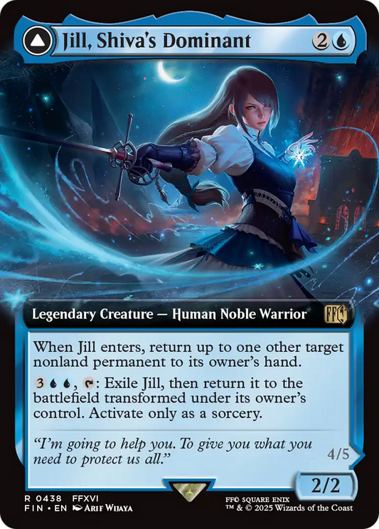 Jill, Shiva's Dominant // Shiva, Warden of Ice | Final Fantasy #438 [foil]