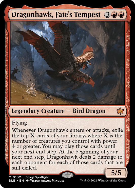 Dragonhawk, Fate's Tempest | Bloomburrow #132