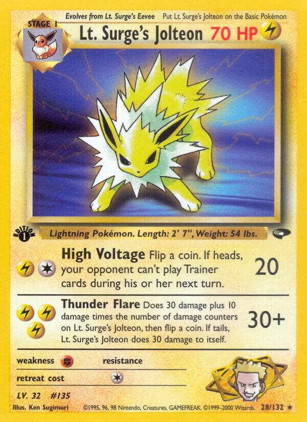 Lt. Surge's Jolteon | Gym Challenge #028/132