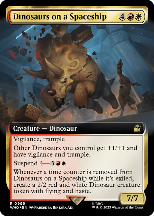 Dinosaurs on a Spaceship | Doctor Who #999 [foil]