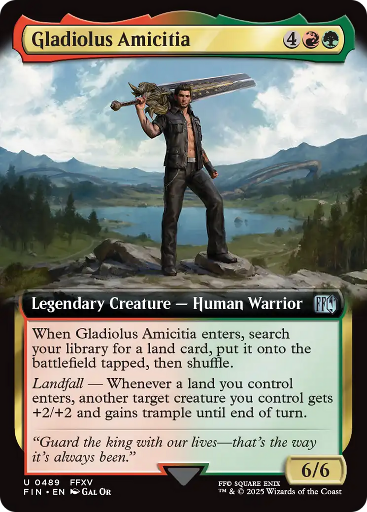 Gladiolus Amicitia | Final Fantasy #489 [foil]