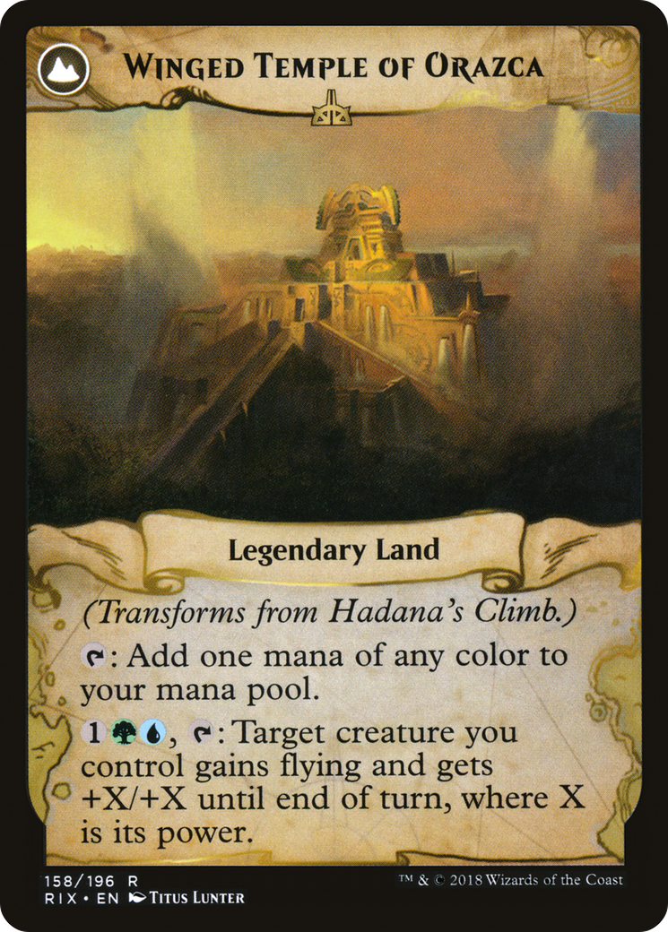 Hadana's Climb // Winged Temple of Orazca | Rivals of Ixalan #158
