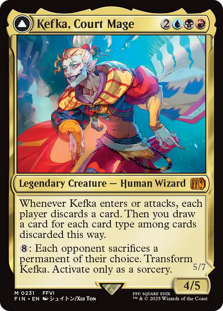 Kefka, Court Mage // Kefka, Ruler of Ruin | FINAL FANTASY #231