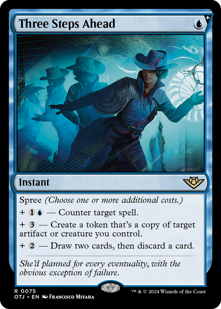 Three Steps Ahead | Outlaws of Thunder Junction #75 [foil]