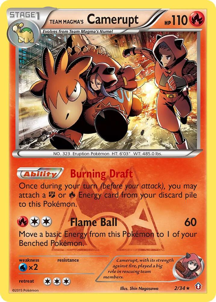 Team Magma's Camerupt | Double Crisis #2/34