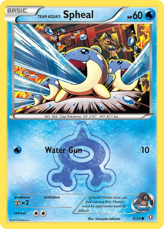 Team Aqua's Spheal | Double Crisis #3/34