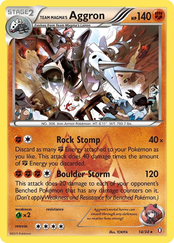 Team Magma's Aggron | Double Crisis #14/34