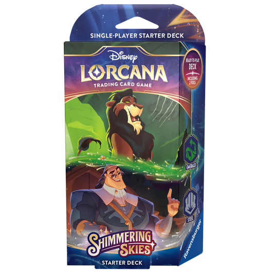 Disney Lorcana: Shimmering Skies Starter Deck (Emerald & Steel)