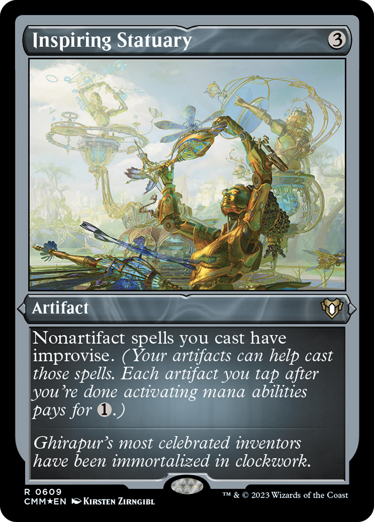 Inspiring Statuary | Commander Masters #609 [etched]