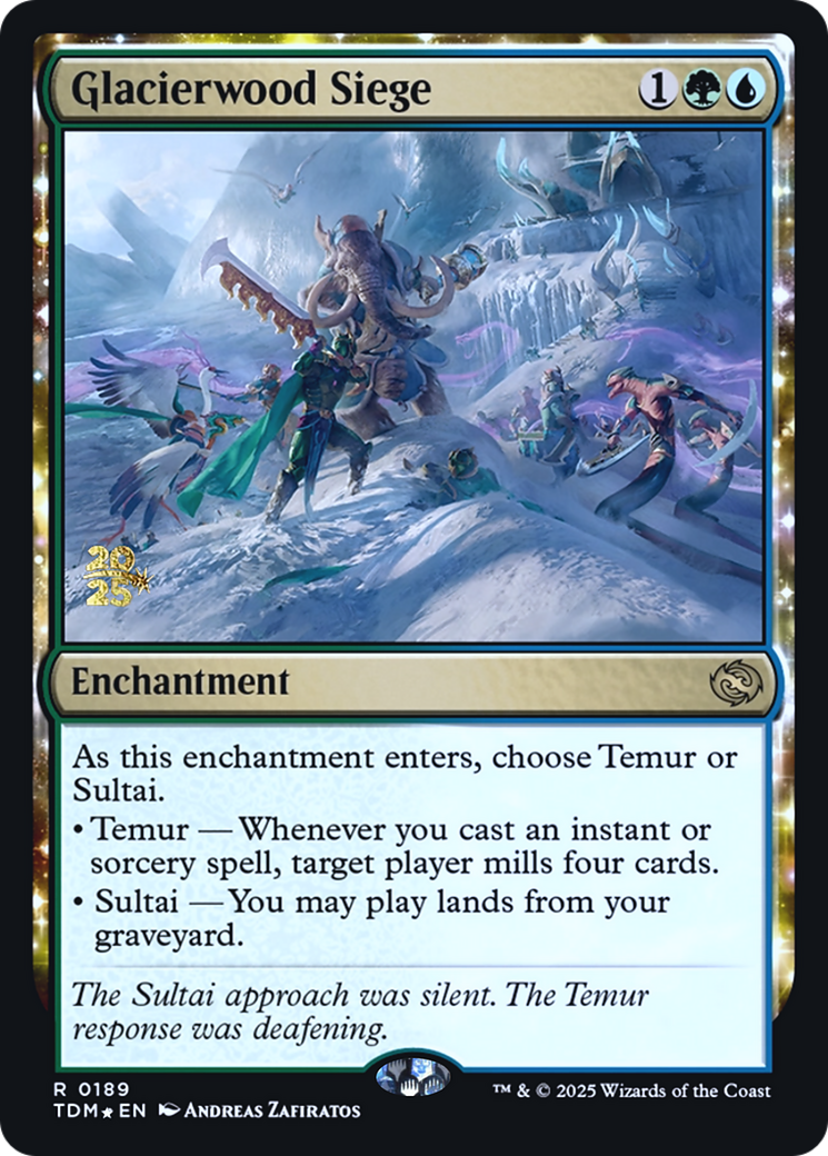 Glacierwood Siege | Tarkir: Dragonstorm Promos #189s [foil]